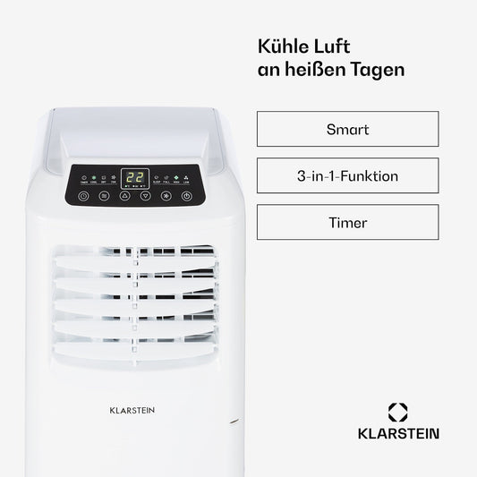 Klarstein Pure Blizzard 3 2G Mobiles Klimagerät 9000 BTU