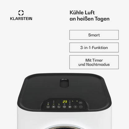 Klarstein Kraftwerk Smart 12000 BTU Mobile Klimaanlage R290 50dB 56m²