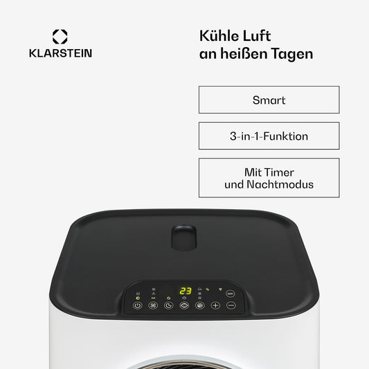 Klarstein Kraftwerk Smart Mobiles Klimagerät 12000 BTU R290