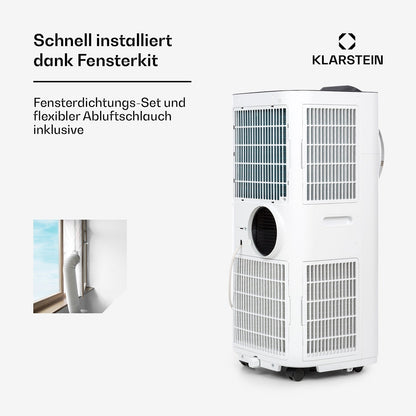 Klarstein Kraftwerk Smart 12000 BTU Mobile Klimaanlage R290 50dB 56m²
