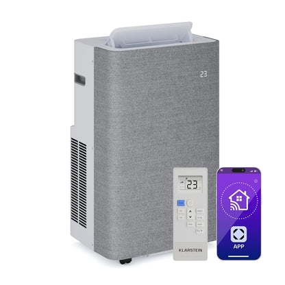 Klarstein AireLux Smart 14000 BTU Mobile Klimaanlage R290 App 65m² Grau