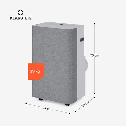 Klarstein AireLux Smart 14000 BTU Mobile Klimaanlage R290 App 65m² Grau