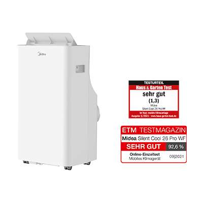Midea Silent Cool 26 Pro Mobiles Klimagerät 57 dB ohne Installation